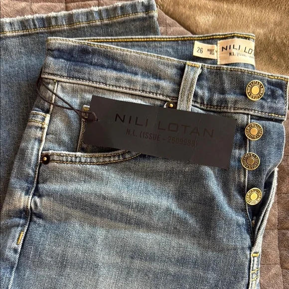 NILI LOTAN Violette Jean faded wash 26 NWT (OTR0034) - Picture 4 of 6